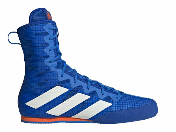 Adidas Box Hog 4 Boxing Boots Royal Blue and White